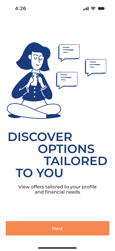 FinVo: Same Day Cash Loans screen: your offers