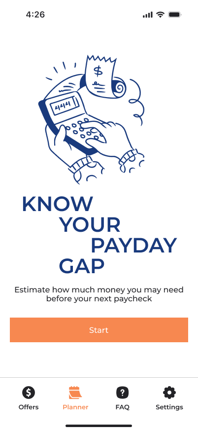 FinVo: Same Day Cash Loans screen: offer detail